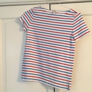 J. Crew Red White and Blue Top